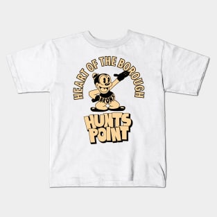 Hunts Point Bronx NYC - Comic-Style Neighborhood Vibe Kids T-Shirt